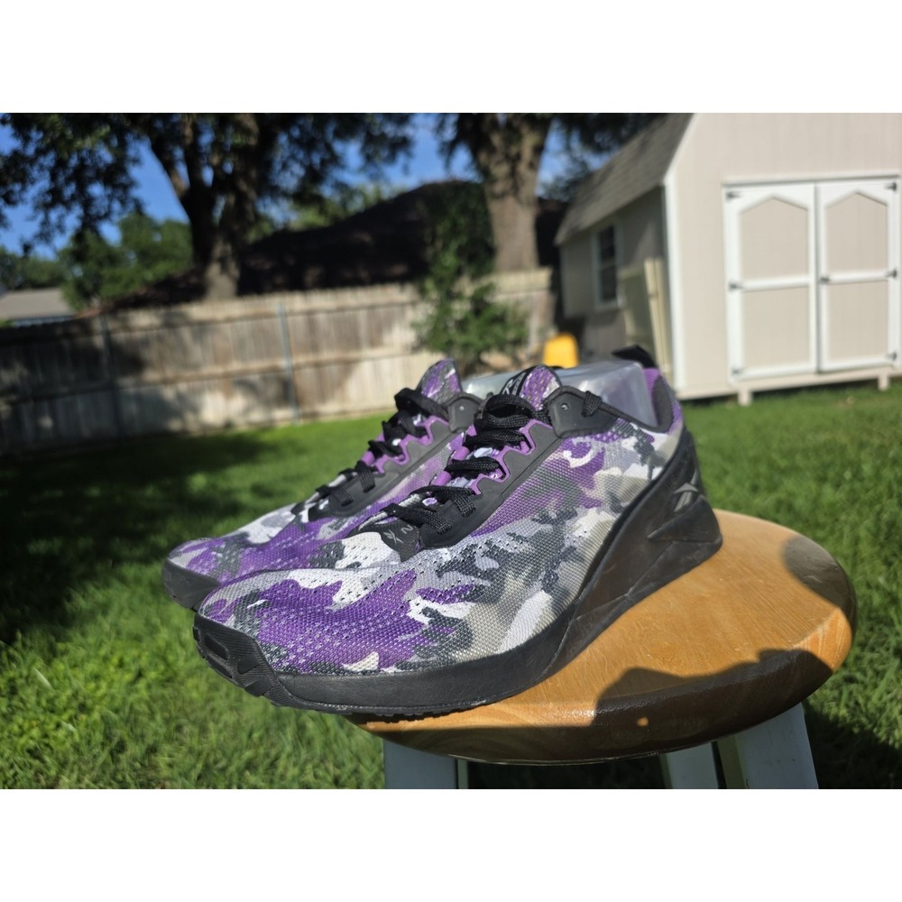 Reebok Nano X4 Men's Training Shoes Purple Camo Black